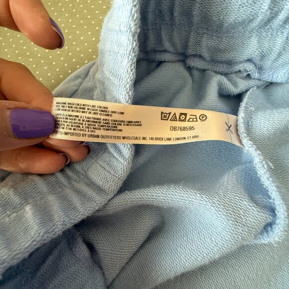 Women's S FP Movement Sunny Skinny Jogger Sweatpants in Snowbird Baby Blue - Picture 7 of 9